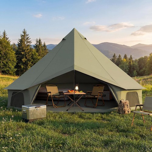 Bell tent for family camping - for,