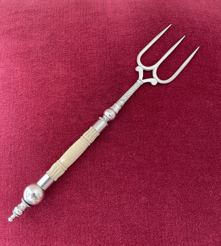 Tine serving fork silver - 3-tine,