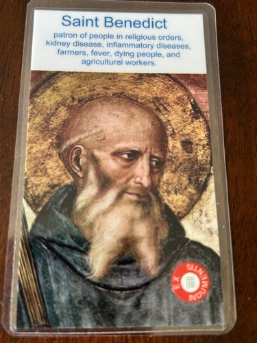 Saint benedict 3rd class relic - class,