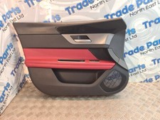 2016 JAGUAR XF X260 DOOR CARD PASSENGER SIDE FRONT LEFT GX63 24184 RED LEATHER