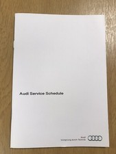 AUDI SERVICE BOOK GENUINE
