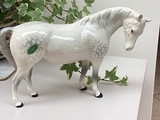 BESWICK 1812  DAPPLE GREY MARE HORSE,FACING RIGHT HEAD DOWN. 1962-1989 WITH SEAL
