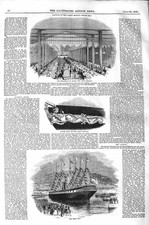 Original Old Antique Print