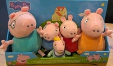 Peppa Pig 5 Pack Family Soft Plush Toy Set with Baby Evie