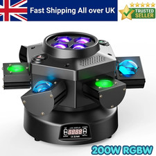 200W RGBW 6 Arms Rotate Laser