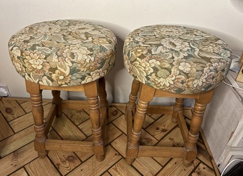 Pair vintage country seat - of,