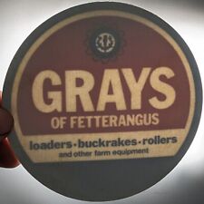 Grays Agricultural Equipment Window Decal / Sticker On Backing Approx 11cm Wide