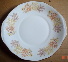 Pretty Royal Vale AUTUMN LEAVES Cake or Biscuit Plate