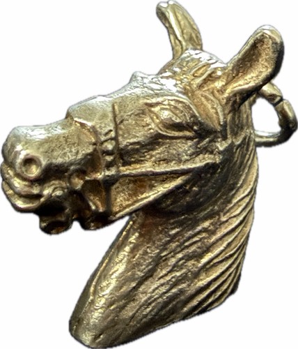 Vintage silver charm horse - vintage,
