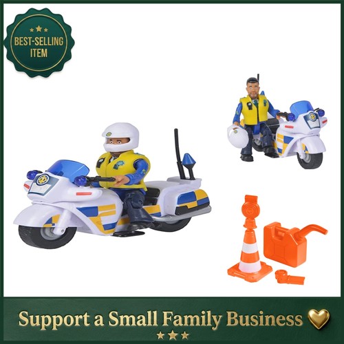 Fireman sam police - fireman, motorcycle