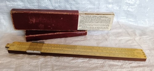 Unique vintage log slide rule - vintage,