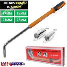 Extendable HEAVY-DUTY Car Wheel Brace Socket Tyre Nut Wrench Tool 17 19 21 23mm
