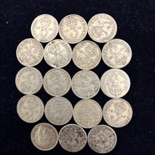 18 No. Pre 1920 3p Threepence