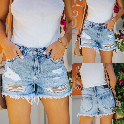 Ladies women summer frayed - ladies,