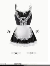 maid dress sissy  3 sizes  sz 16 sz 12  sz 10 new in pack fetish kinky