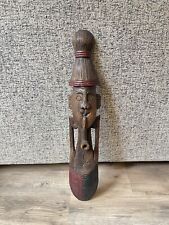 Guinea West African Tribal Ethnic Art Sculpture Wood Carving Man Pipe Authentic