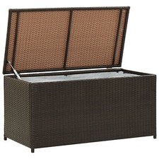 Garden Storage Box Brown 100cm
