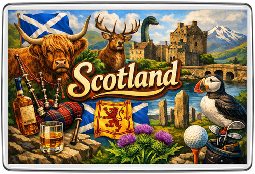 Scotland highland cow castle - scotland,