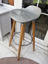  Tall STOOL breakfast bar Seat stool Wooden & metal -H 80 x Top 40cm