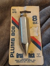  Vintage Great Neck 8oz plumb bob New old stock