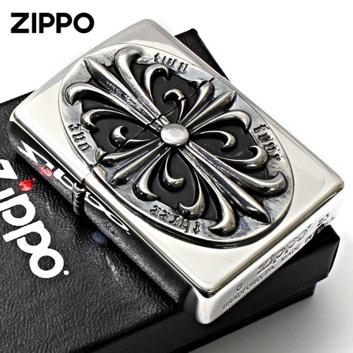 Zippo oil lighter cross - :,