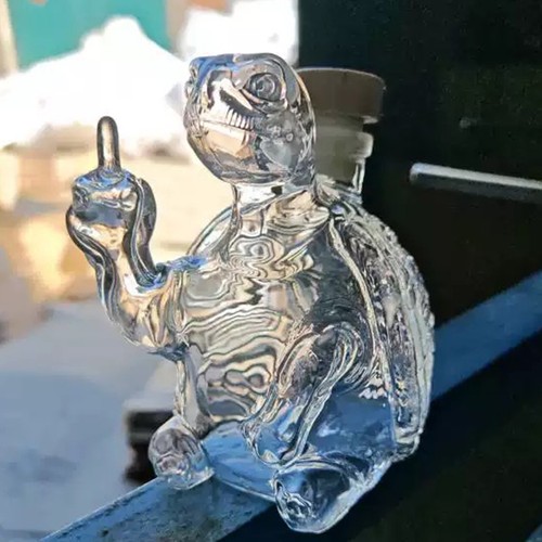 Turtle whiskey bottle - turtle,