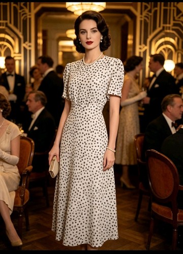 Vintage 1940s style white - vintage,