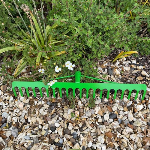 Garden rake steel hardened - rake,