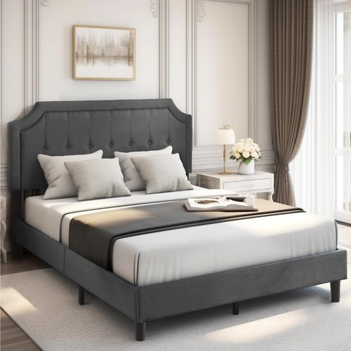 Queen size platform bed frame - bed,