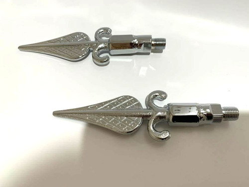 Chrome speared arrow - chrome,