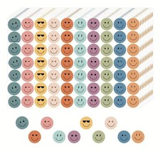 400 Smiley Face Stickers 5 Sheets Reward Charts Behavior Labels School Crafts