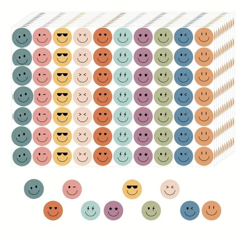 400 smiley face - stickers, 5