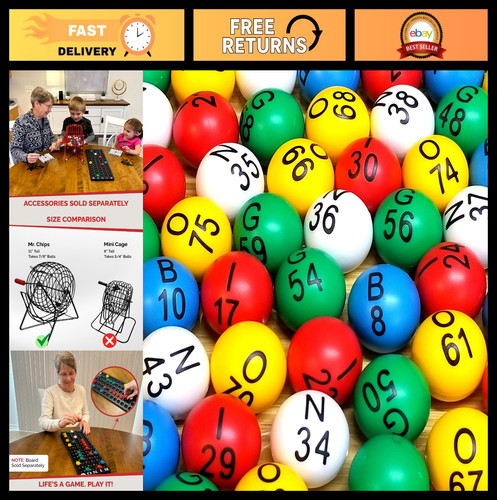 Easy read bingo balls - easy,