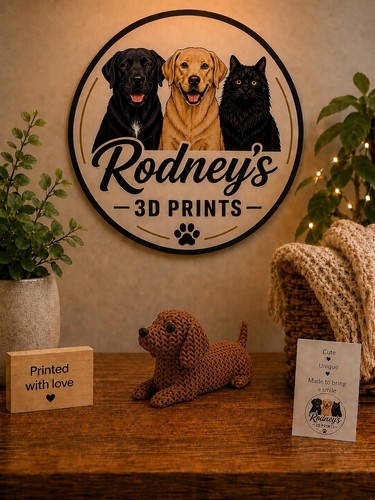 Printed dachshund sausage - 3d,