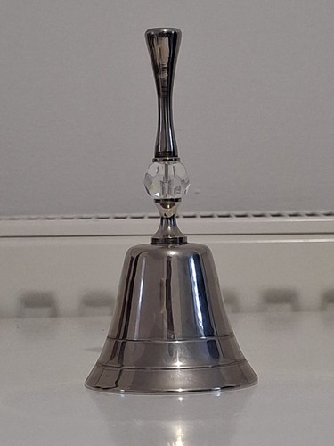Vintage bell with crystal - with, bead
