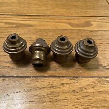 4 Victorian Brass Bed Rod Ends