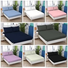 100% SOFT BRUSHED COTTON THERMAL FLANNEL EXTRA DEEP FITTED SHEET 32CM ALL SIZES