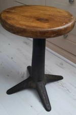 Antique  Singer Industrial Machinist Stool Old Cast Iron Stool