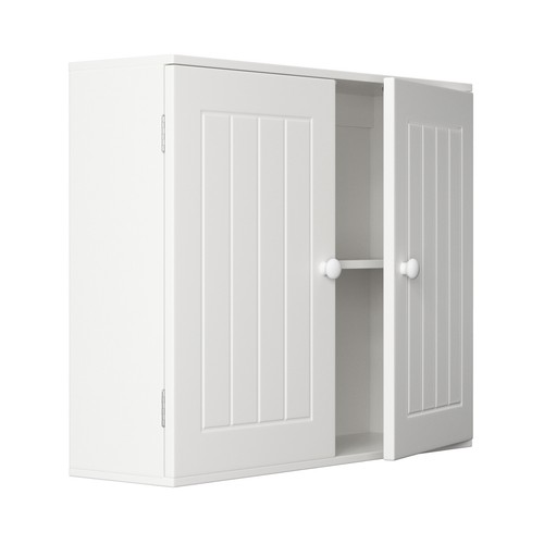 White bathroom cabinet wall - cabinet,
