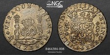 SUPERB 1738 Shipwreck 8 Reales Pillar Dollar silver coin- Hollandia NGC AU + COA
