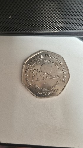 Rare gibraltar 50p - rare, house