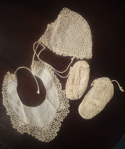 Antique hand embroidery linen - hand,