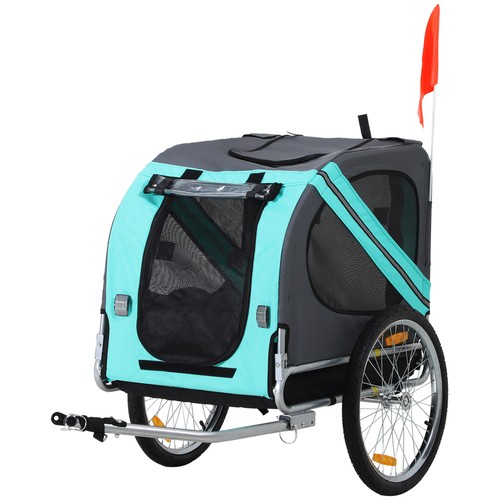 Dog bike trailer - dog, up