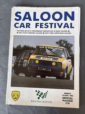 Race Programme 3 May 1993 Brands Hatch Saloon Car Festival Performance Ford A4