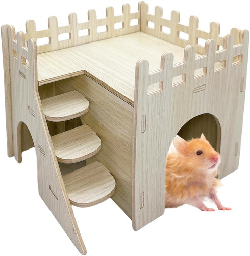 Hamster wooden house - hamster,