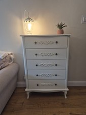 5 drawer chest of drawers white (Sophia - soft white) Argos 
