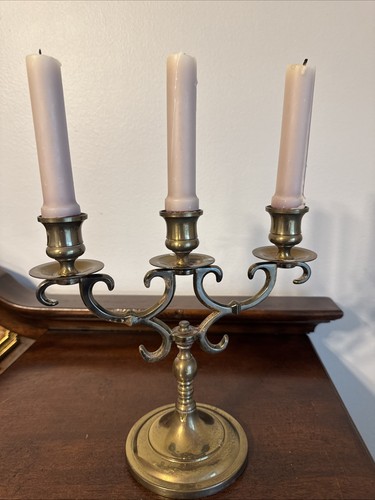 Vintage candelabra three arm - vintage,