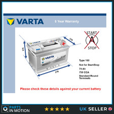 Battery fits MG MG ZR MG ZT