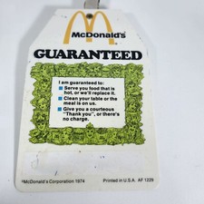 Vintage MCDONALD'S Employee ID