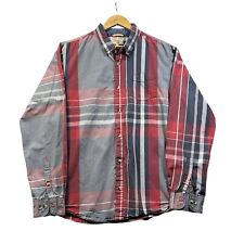Triple Five Soul Mens Plaid Shirt XXL Long Sleeve Button Up Cotton Faded Design